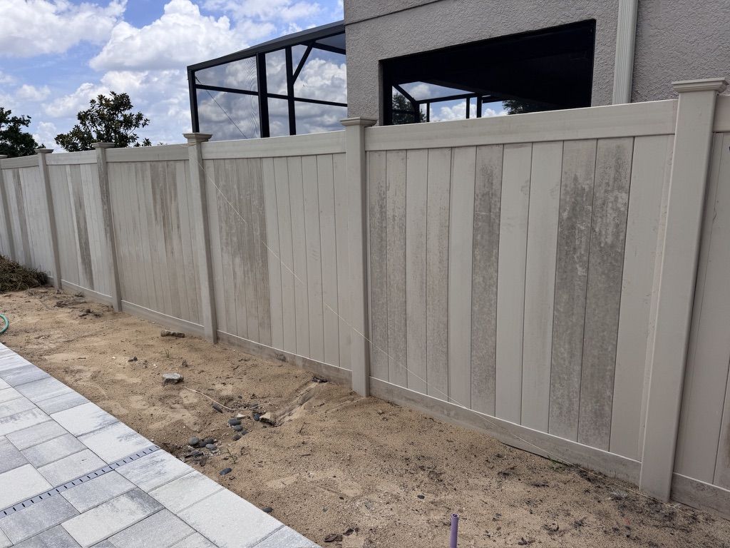 Pressure washing driveway and exterior surfaces