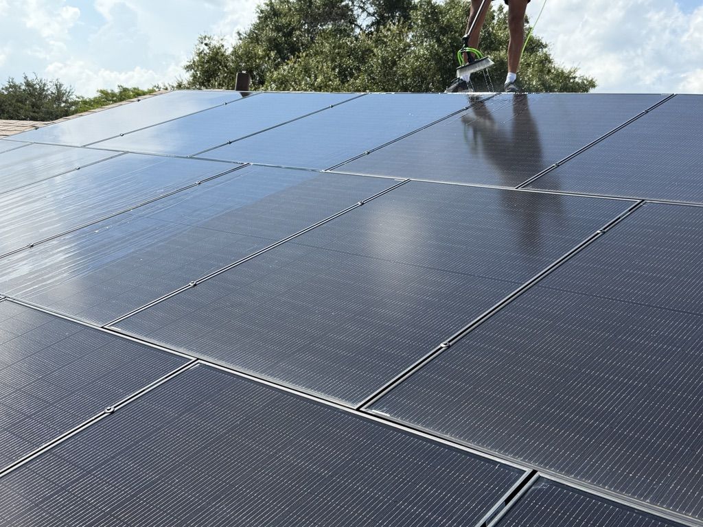 Roof and solar panel cleaning by Sun Sands