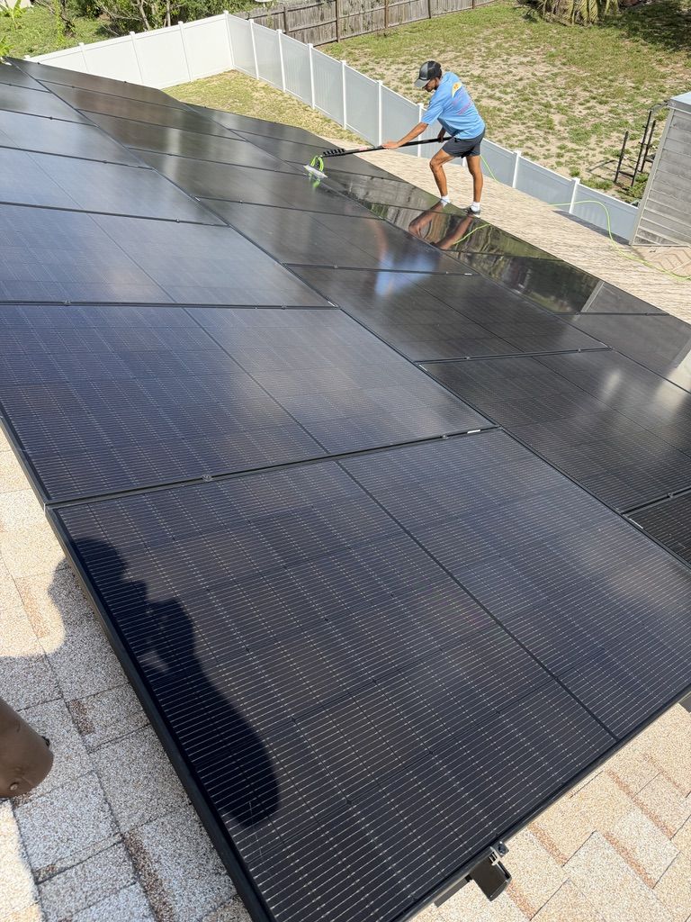 Roof and solar panel cleaning by Sun Sands