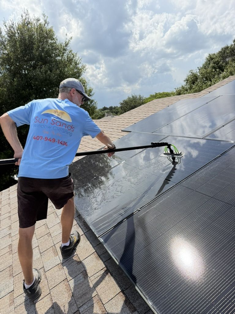 Roof and solar panel cleaning by Sun Sands